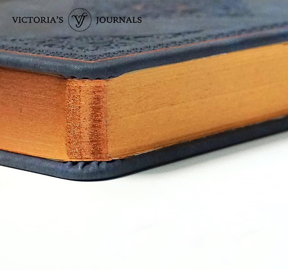 Vintage Classic Style Journal Vegan Leather (Navy Blue)