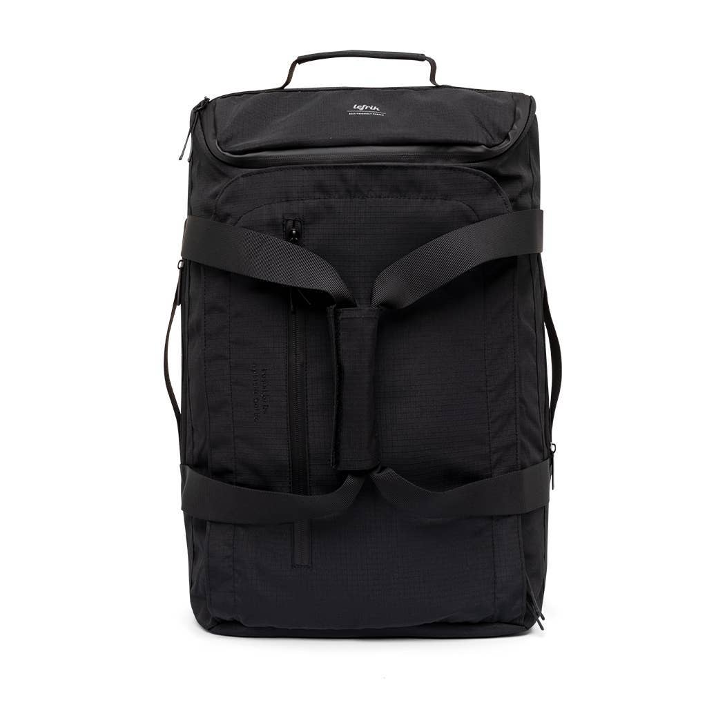 Wanderer Duffle Black Ripstop Backpack