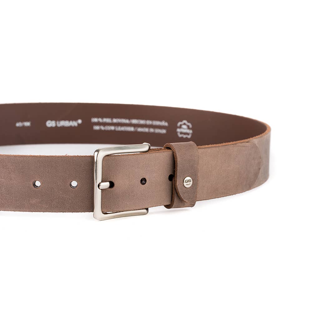 Handmade cowhide leather belt.