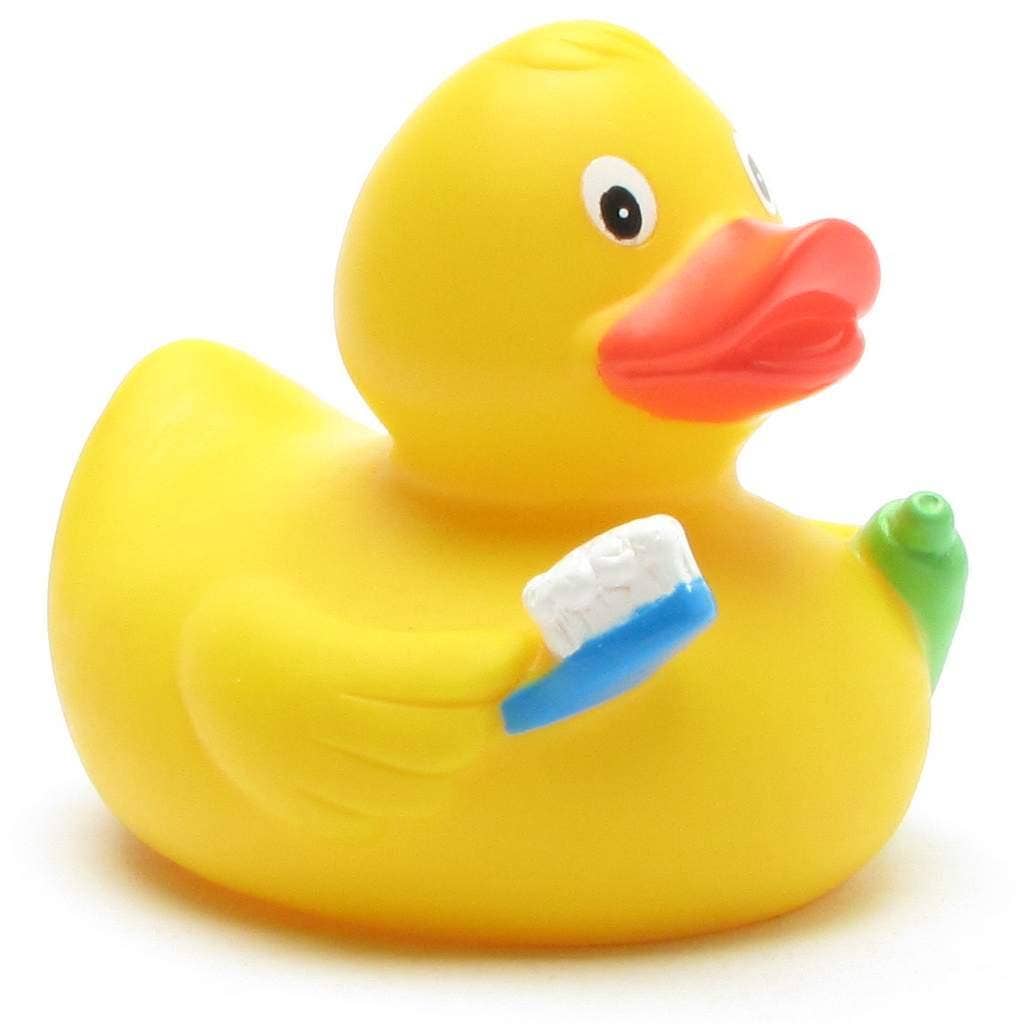 Rubber Duck Toothbrushed Duck - Rubber Duck