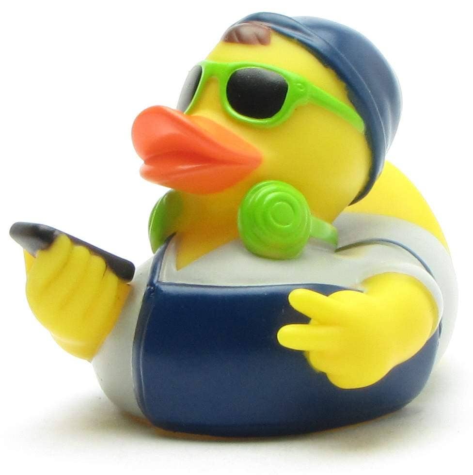 Rubber Duck Hipster (green) - rubber duck