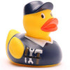 Rubber duck janitor in a boiler suit - rubber duck