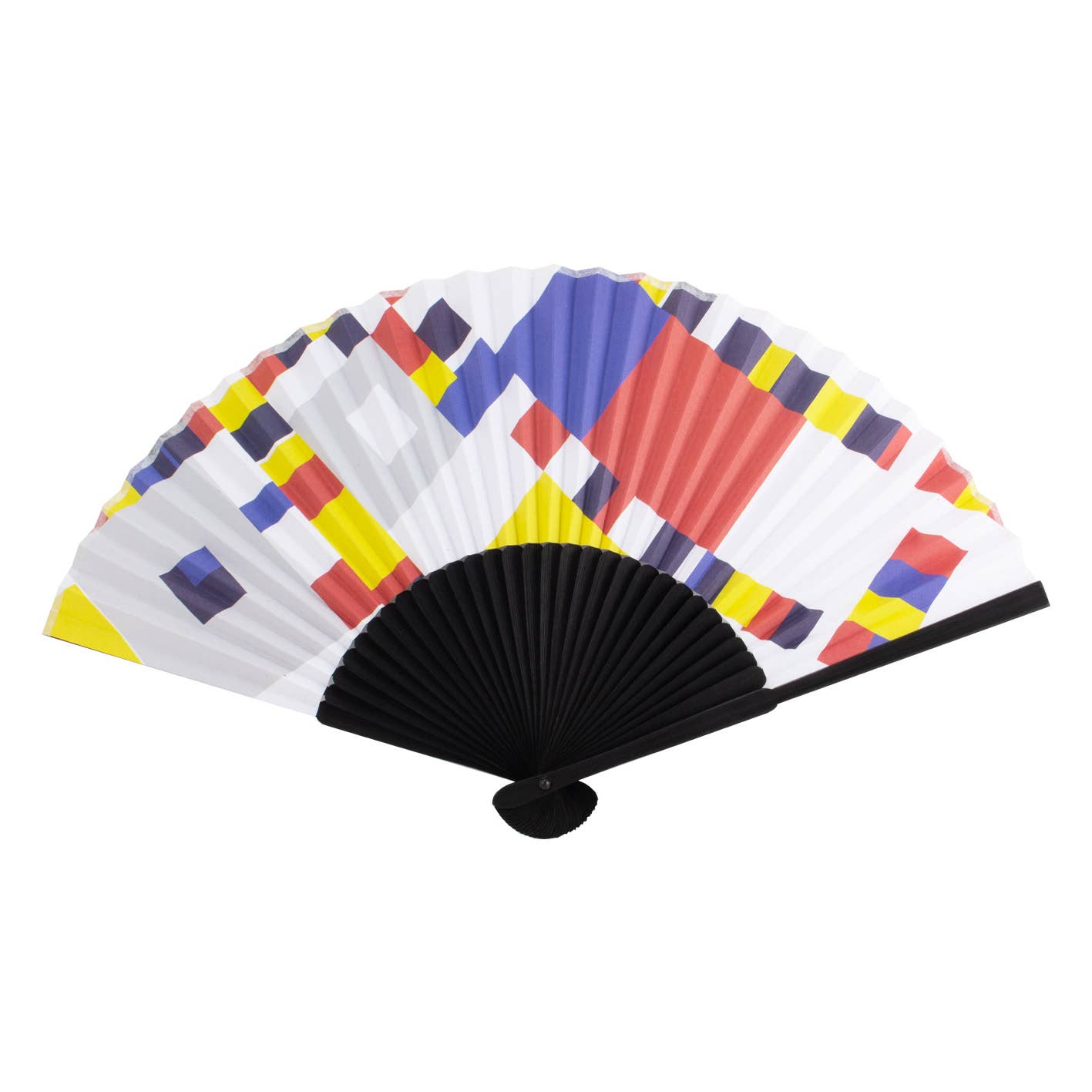 Hand Fan, Bamboo,  PIET Mondriaan