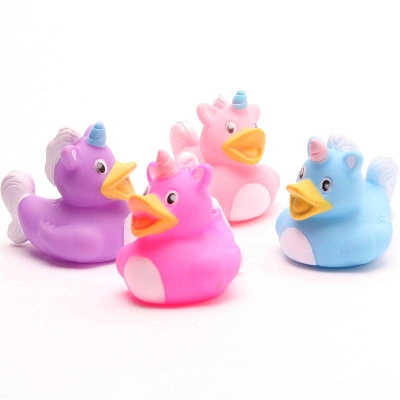 Unicorn bath ducks - set of 4