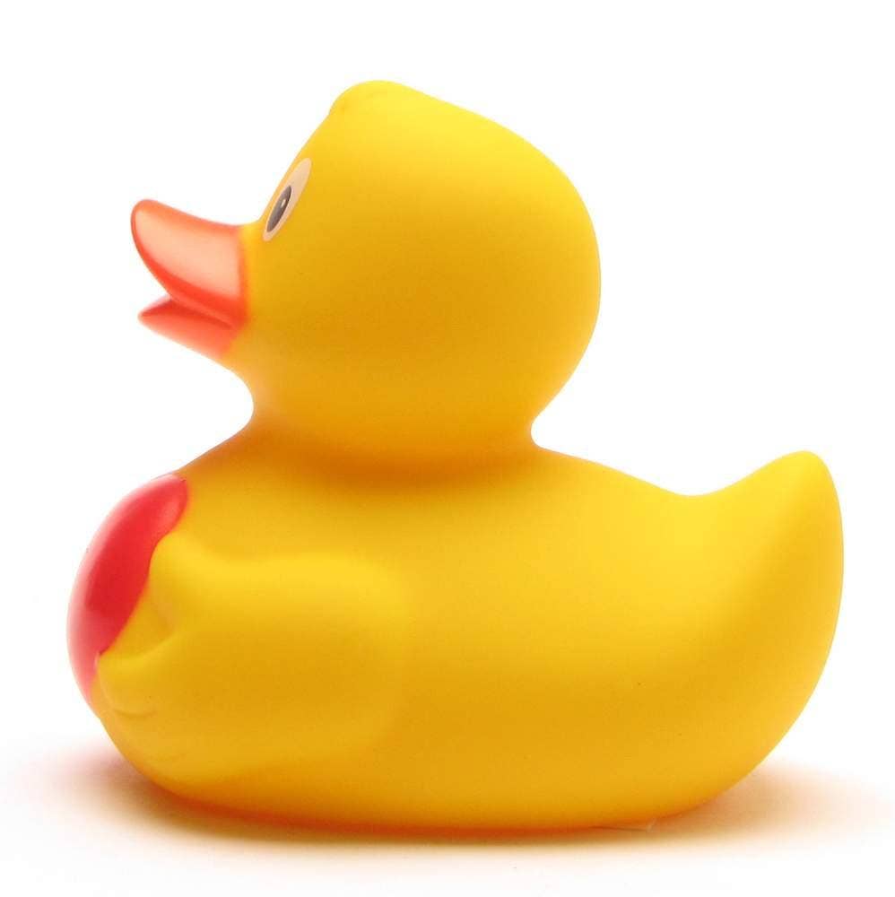 Rubber duck with heart - rubber duck