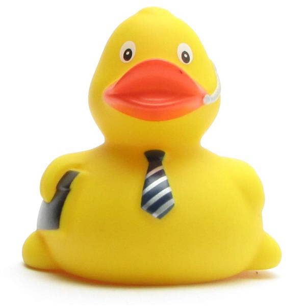 Rubber duck with headset - rubber duck