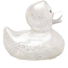 Glitter silver rubber duck - rubber duck