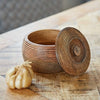 Load image into Gallery viewer, Handmade Carved Mango Wood Bowl with Lid