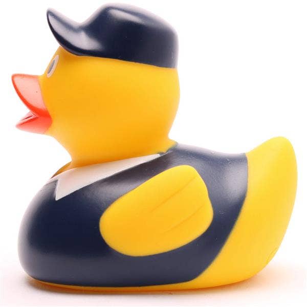 Rubber duck janitor in a boiler suit - rubber duck