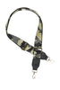 Black Glitter Camouflage Bag Strap