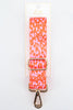 Two Tone Animal and Star Print Bag Strap in Pink & Orange