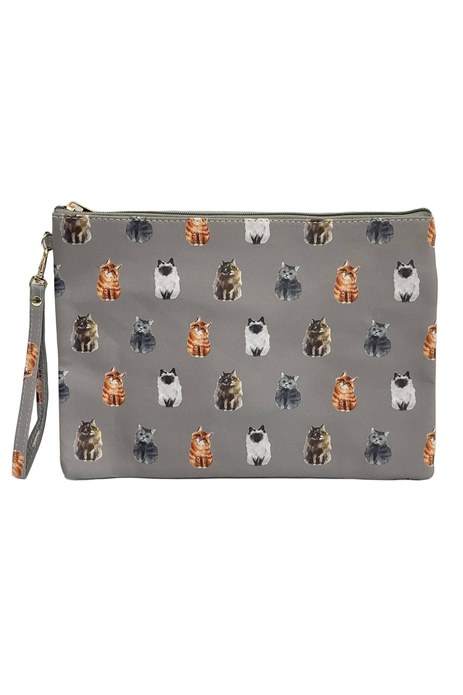 Cat Print Bag Collection - Grey