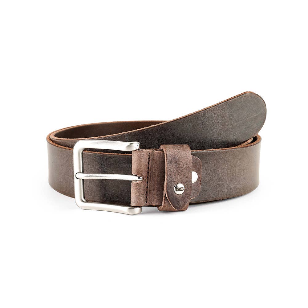 Handmade cowhide leather belt.