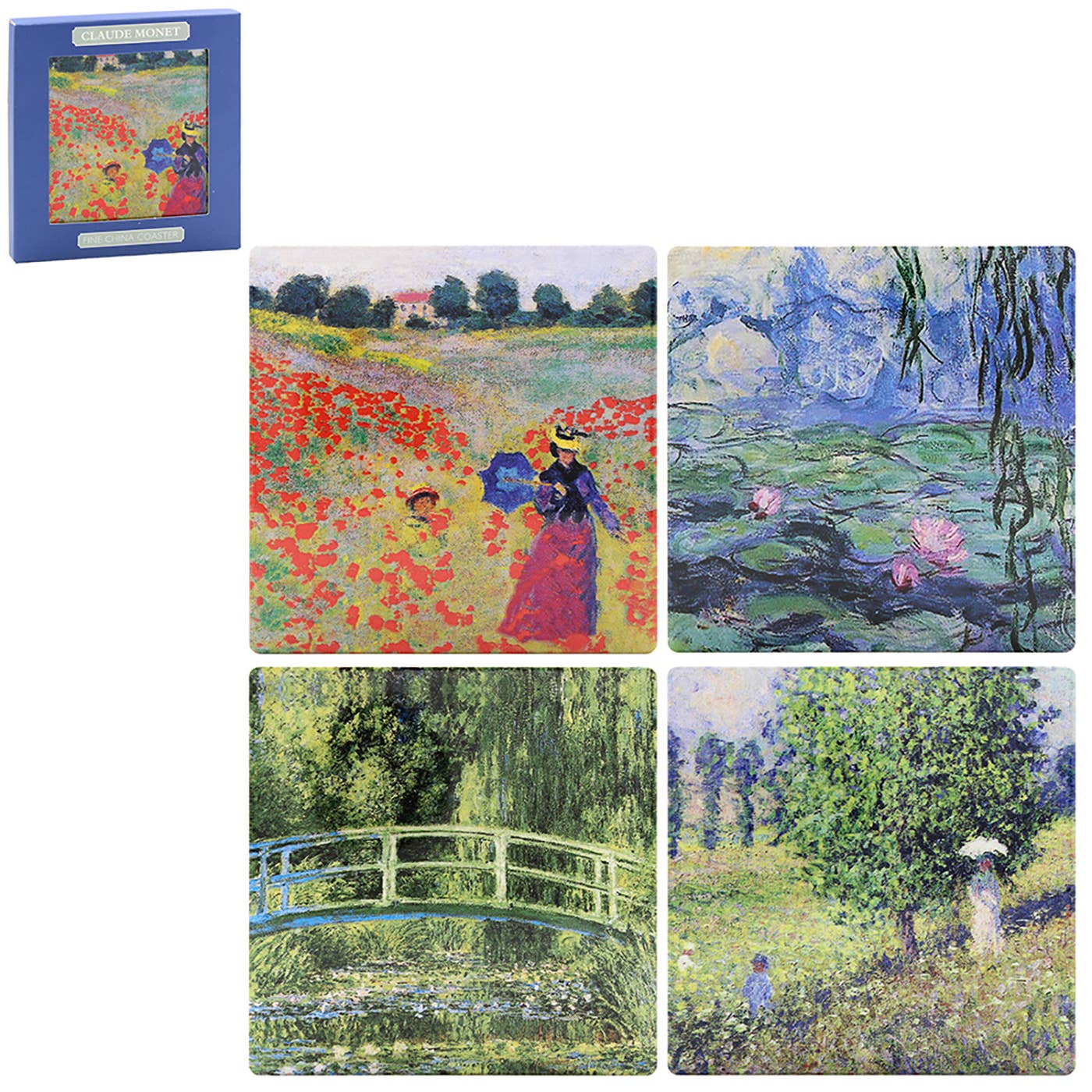 Ceramic Coasters Monet Set Of 4