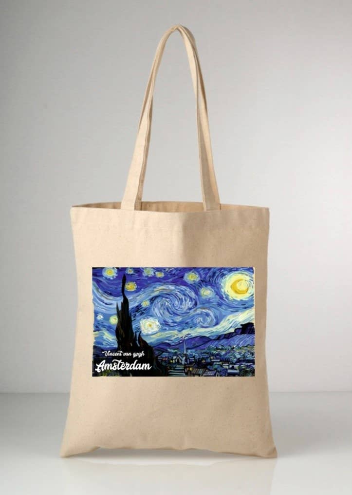 Van Gogh Starry Night Canvas Bag