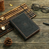 Vintage Classic Style Diary Notebook Vegan Leather (Black)S