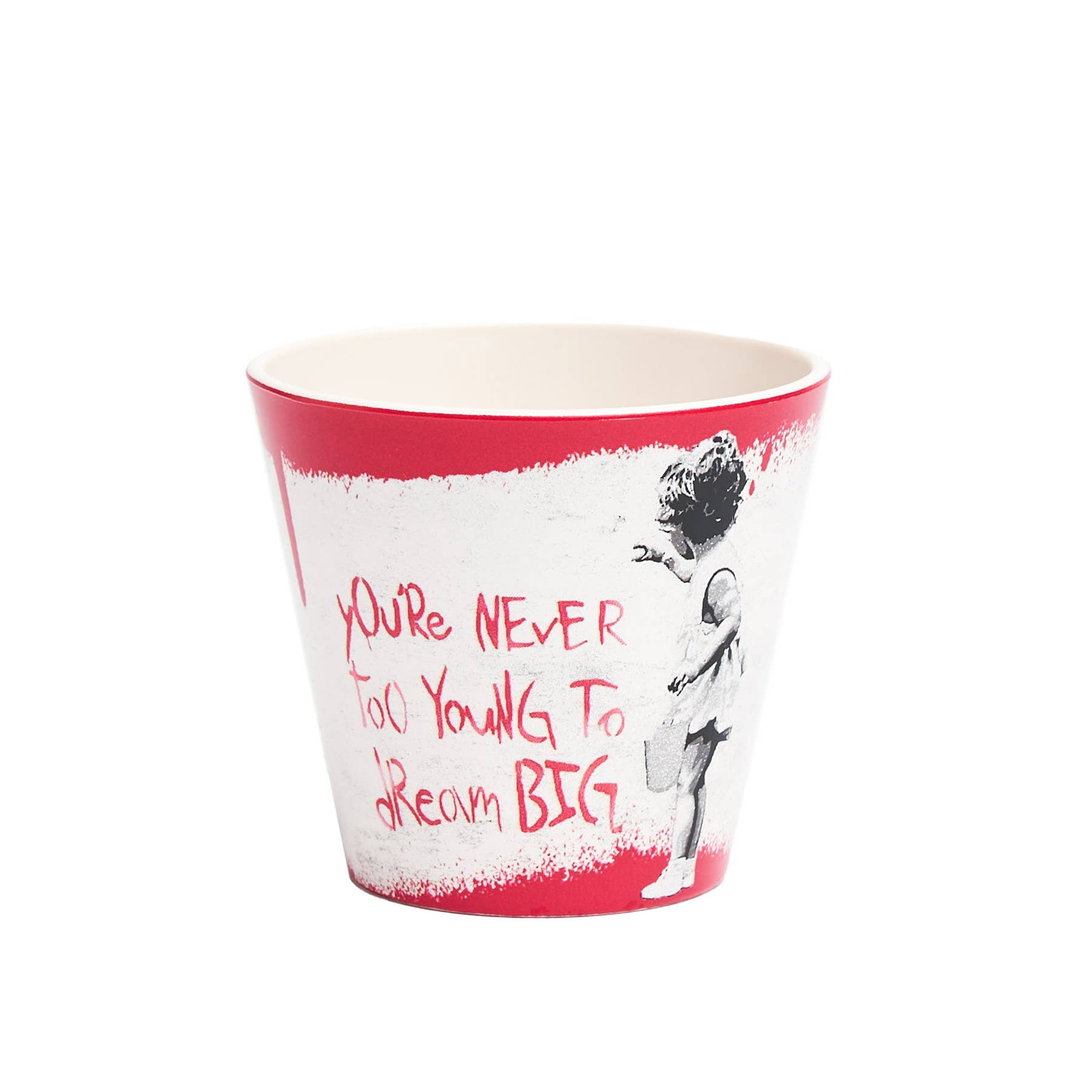 Banksy Espresso Cup in RPET 90 ml - Dream Big