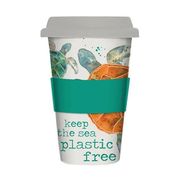 Turtle Travel Mug 17oz -  Eco Bamboo