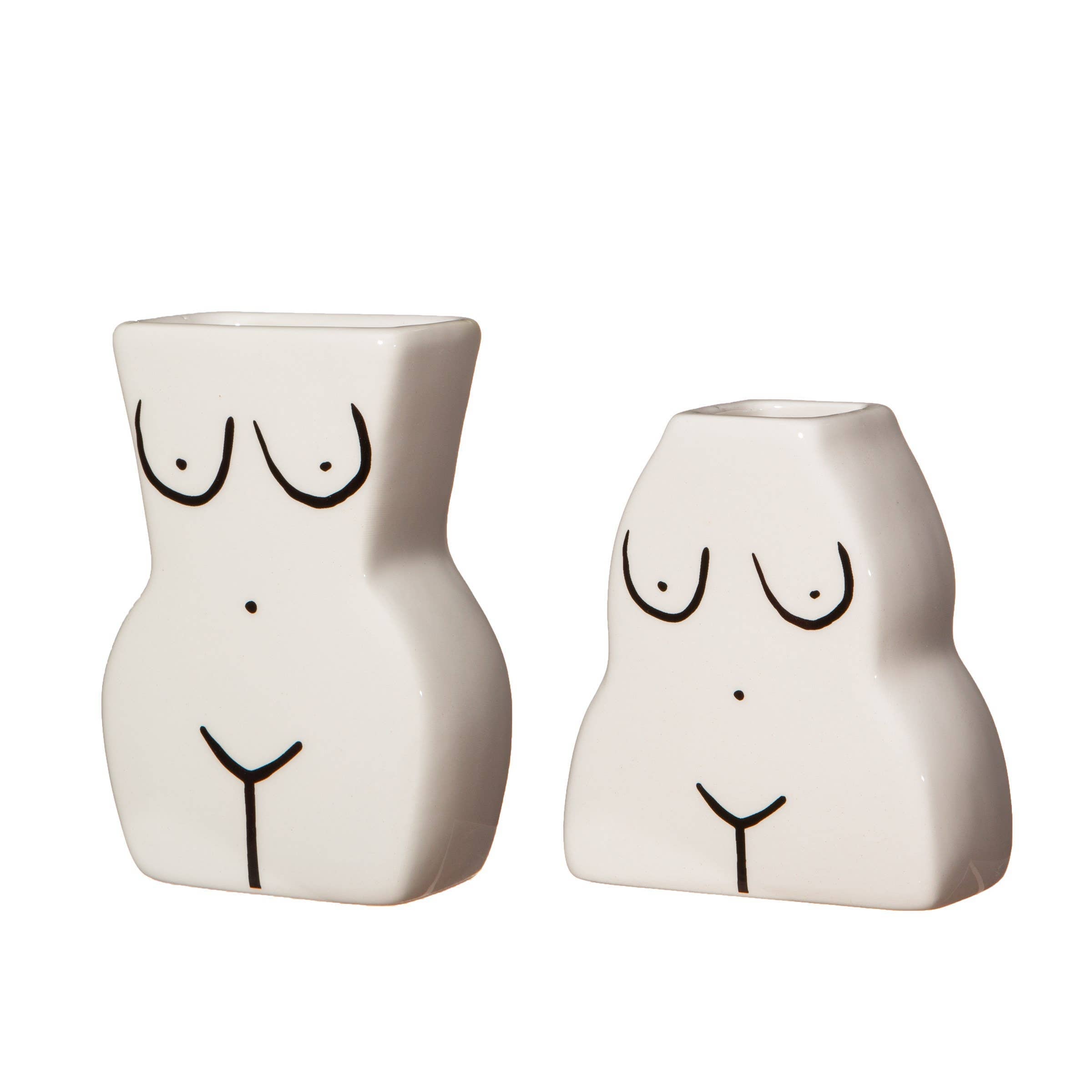 Female Form Bud Vases - Set of 2