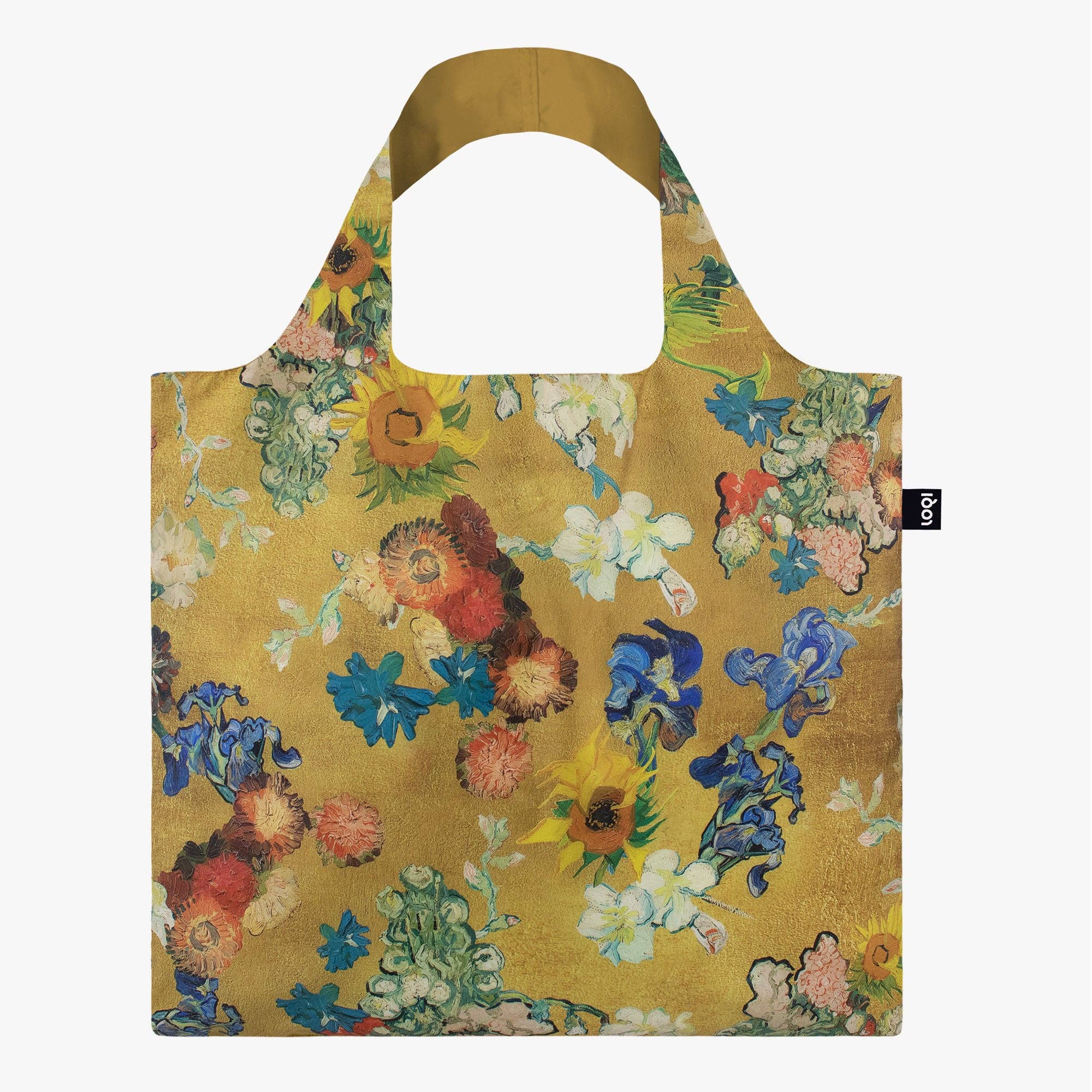 VAN GOGH MUSEUM Gold Flower Pattern Bag