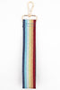 Rainbow Glitter Striped Wrist Strap in Multicolour