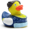 Zenzi rubber duck with blue apron - rubber duck