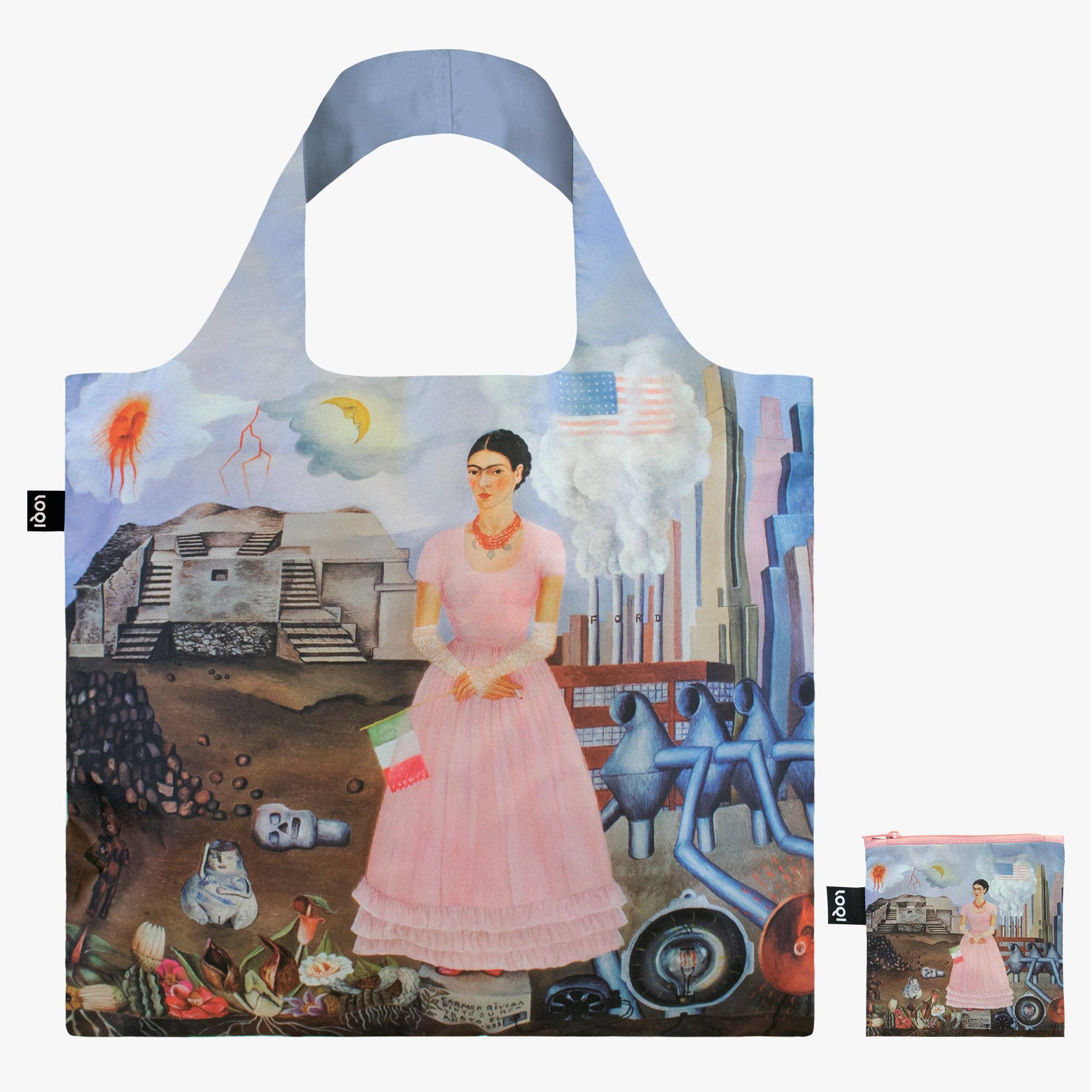 FRIDA KAHLO Self Portrait on the Borderline Bag