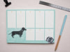 Weekly Planner Dachshund in A5 Format