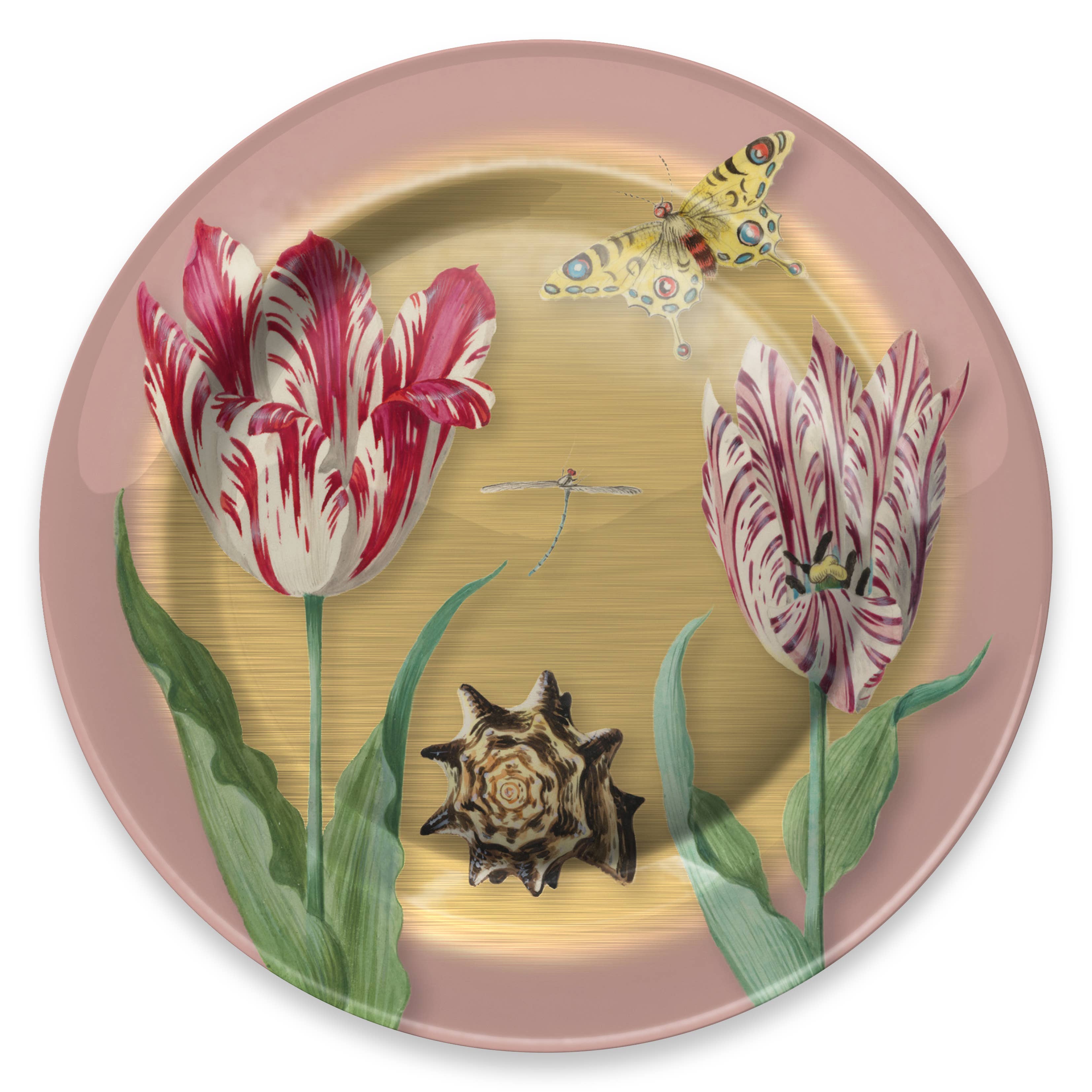 Metal Plate Marrel Tulips 26cm