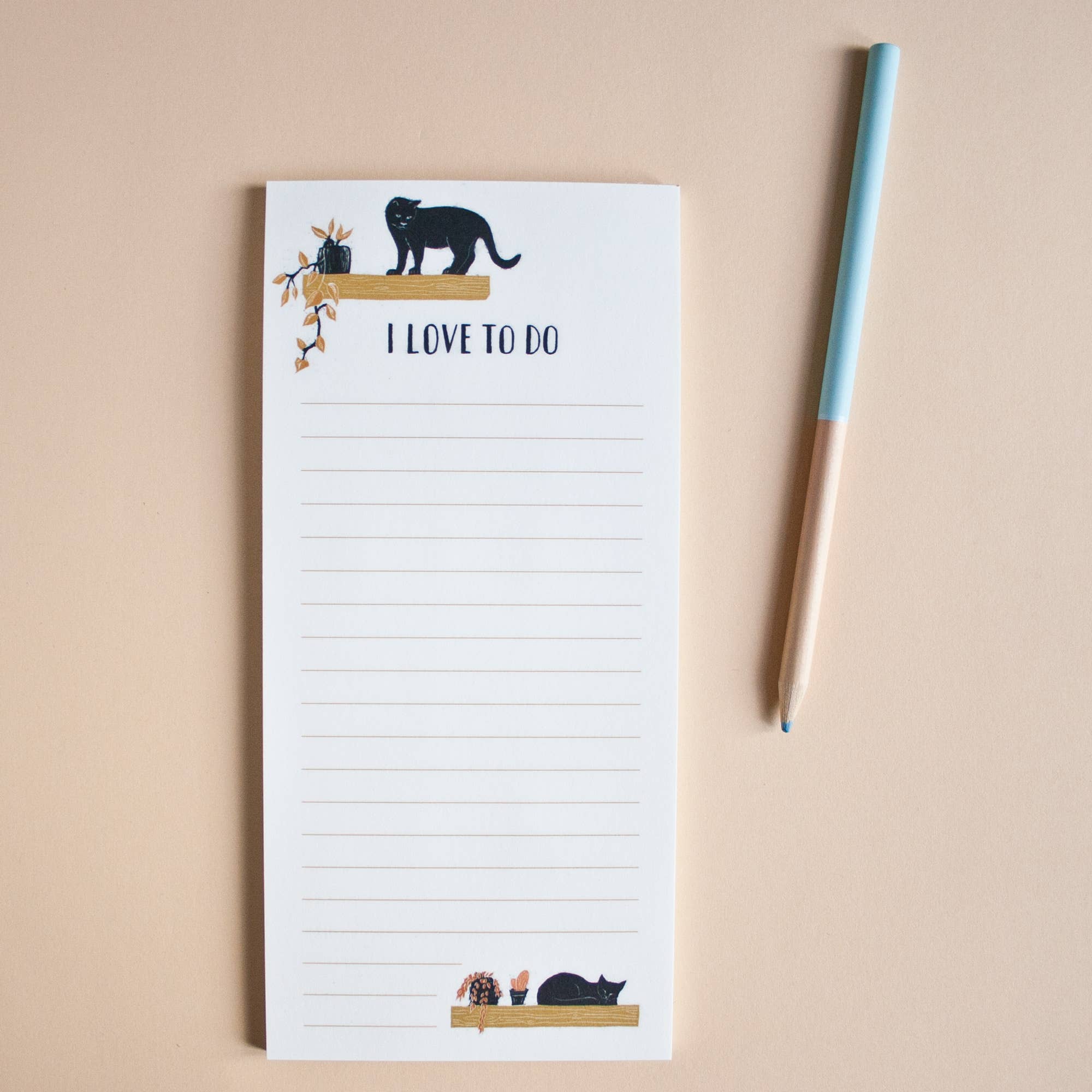 I love to do - Notepad Cats