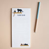 I love to do - Notepad Cats