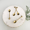 4-Piece Golden Seashell Spoon Set