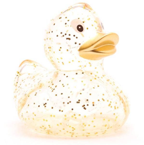 Glitter Gold Bath Duck - Rubber Duck