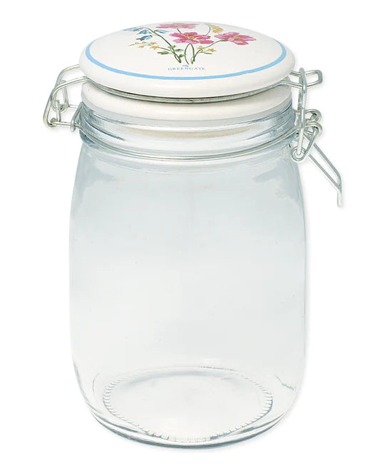 Storage jar Elwin white 1L