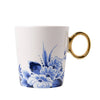 Gold Flower Border Mug