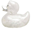 Glitter silver rubber duck - rubber duck