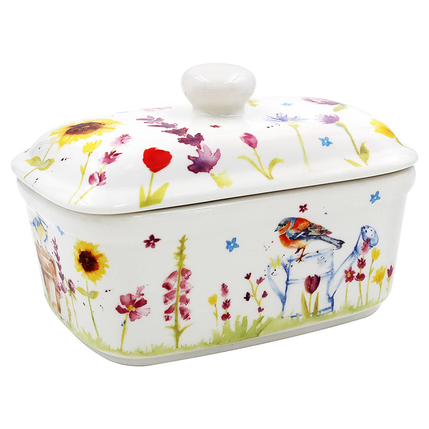 Garden Birds Butter Dish