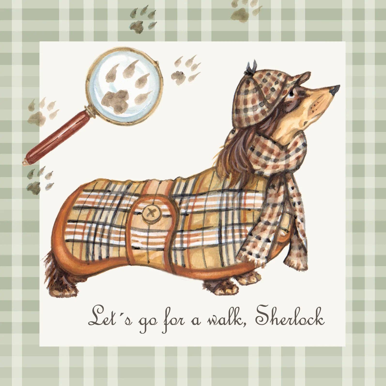 Square map - Sherlock (Teckel/Dachshund)