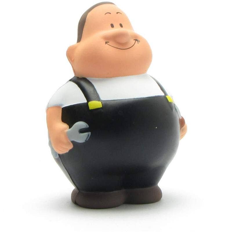 Screwdriver Bert - black stress ball - crumple ball