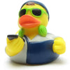 Rubber Duck Hipster (green) - rubber duck