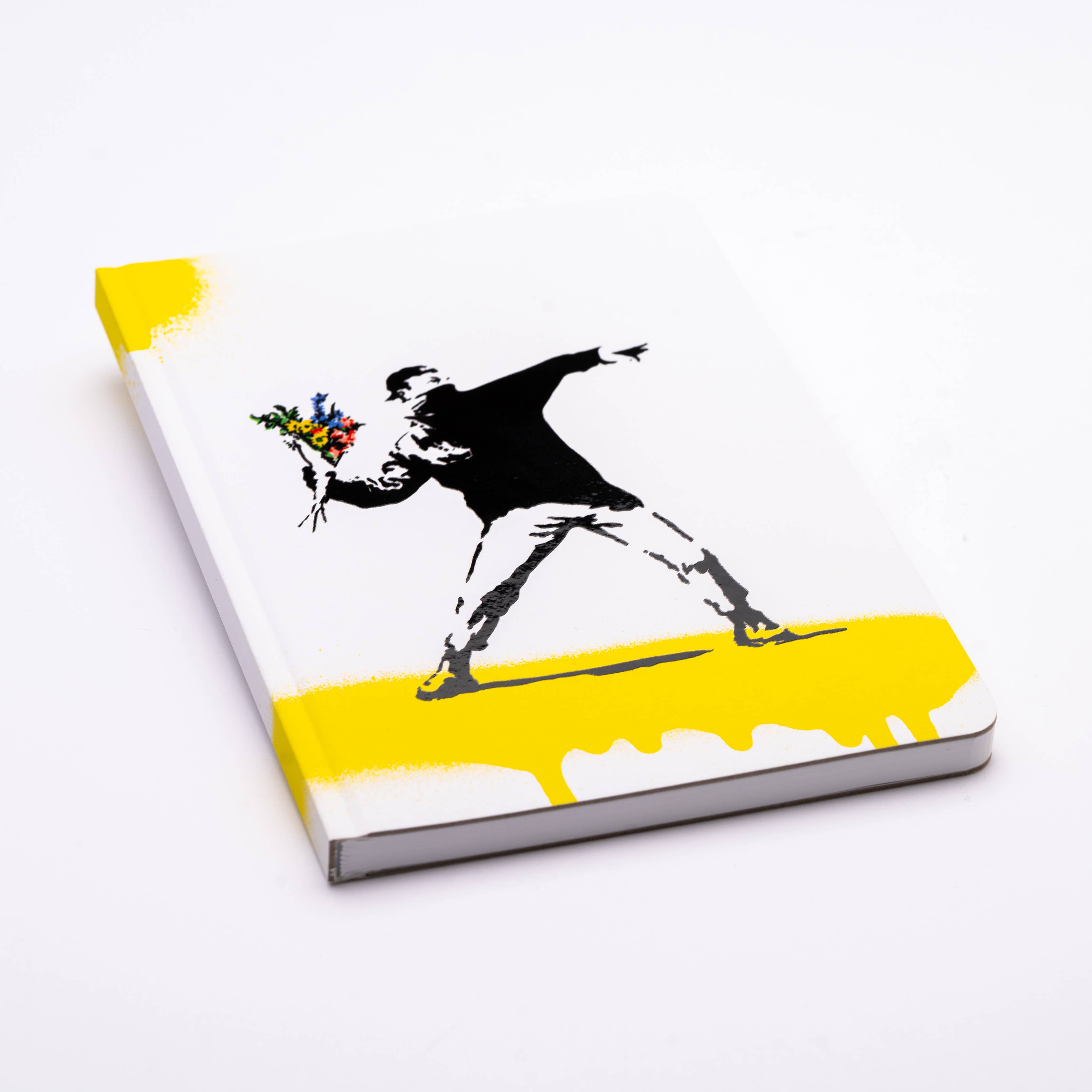 Banksy's Graffiti A5 Notebook Stone Paper - Flower Thrower