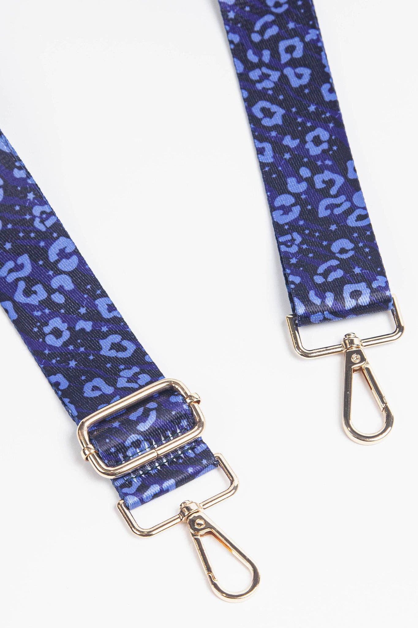 Blue Animal and Star Print Bag Strap