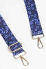 Blue Animal and Star Print Bag Strap