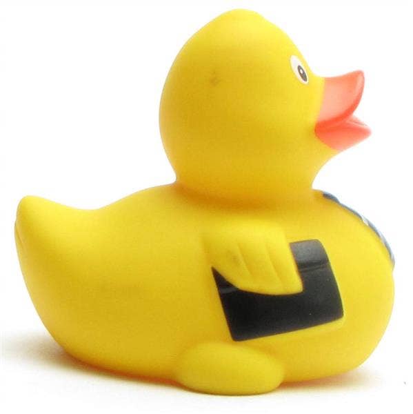 Rubber duck with headset - rubber duck