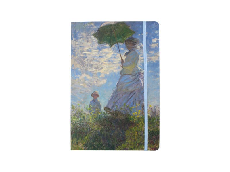 Softcover notebook, A5, Claude Monet, Woman with Parasol