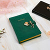 Heart Lock Journal for Girls with 2 Keys (Moss Green)