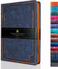 Victoria's Journals Vintage Style Diary Vegan Leather (Navy)