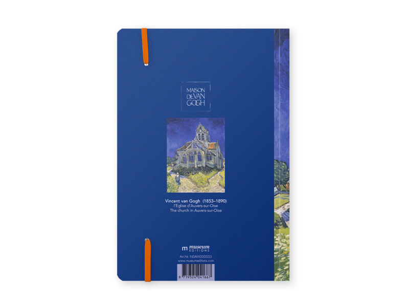 Softcover Book A5 ,  Van Gogh, Church in Auvers