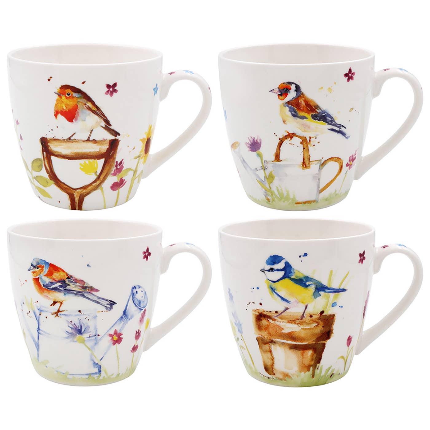 Garden Birds Breakfast Mug