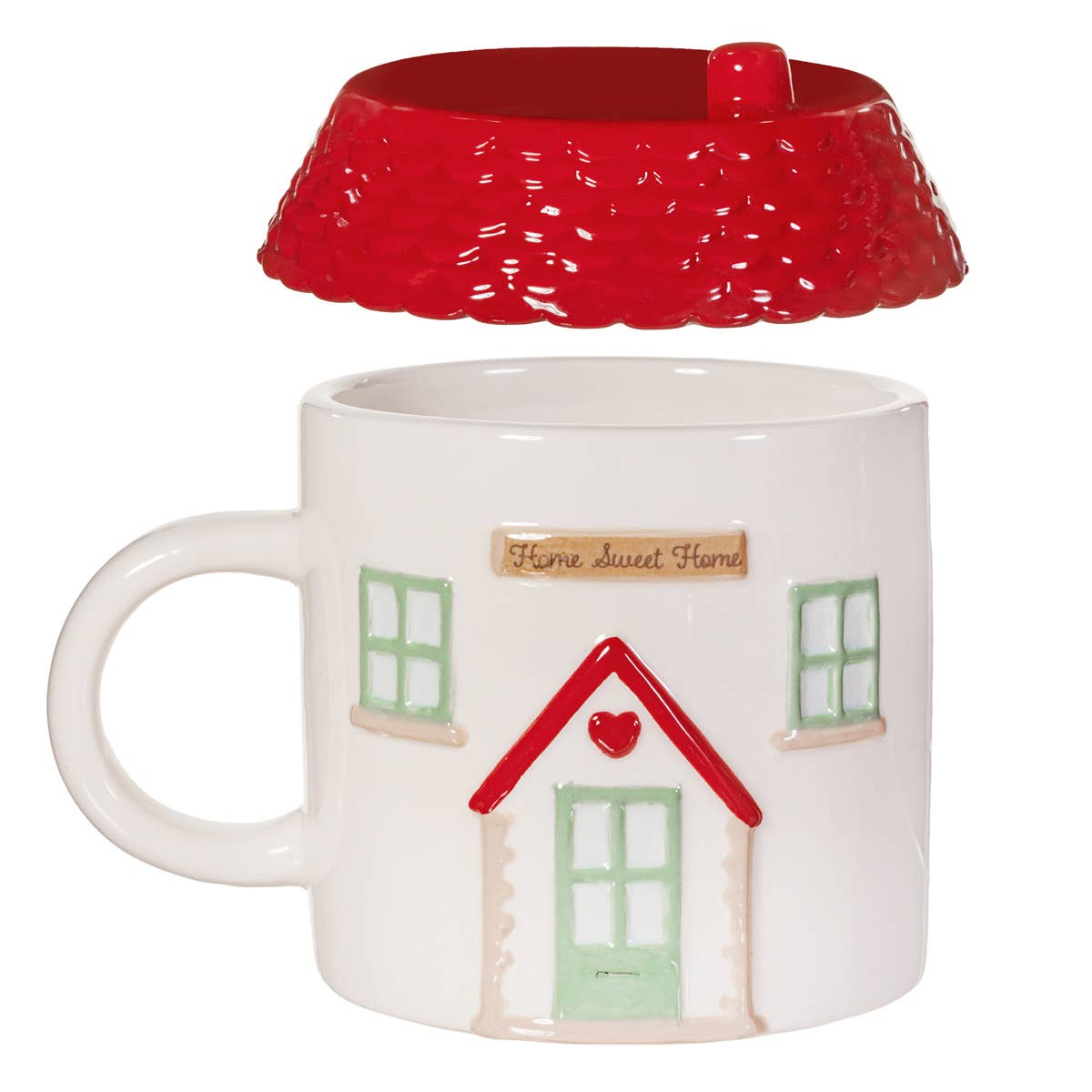 House Shaped Mug with Lid